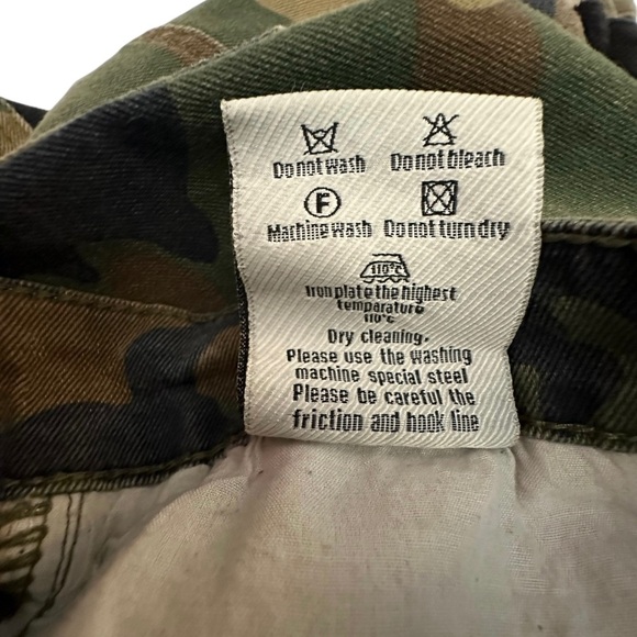 REELISTIK NYC ~ Men’s Camo Patched Cargo Pants Army Green Jeans ~ Size 36 - Picture 15 of 15